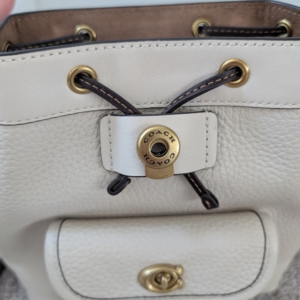 Coach Riya 21 Backpack In Colorblock White - Picture 9 of 12